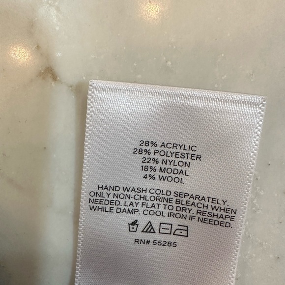 Express XS Ultra Soft Ruched Shoulder Mock Neck Sweater - Picture 3 of 3